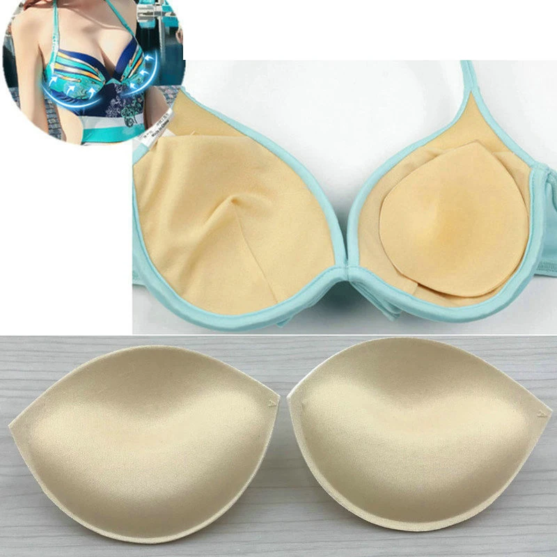 

4Pcs/2Pair Women Push Up Underwear Bra Pads Accessories Nipple Cover Breast Enhancer Removeable Inserts Cups Swimsuit Bikini