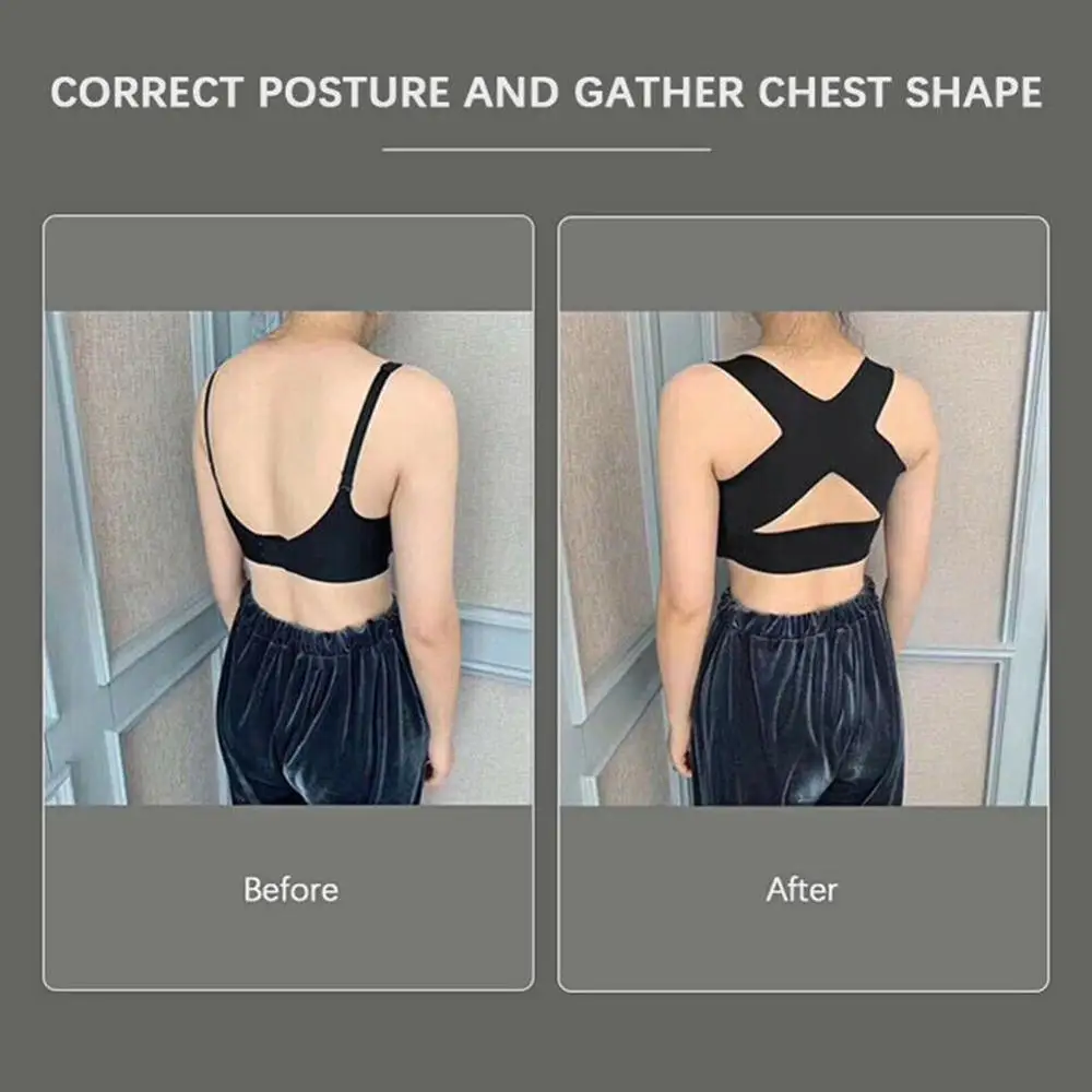 

2-in-1 Kyphosis Correction Bra Chest Anti Sagging Seamless Back Shaper For Women Gather sports underwear