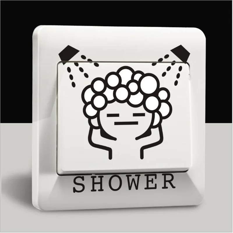 1 шт 9*9 см переключатель наклейки кухня ванная розетка настенные детская комната