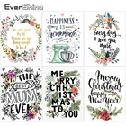 EverShine 5D алмазная живопись, мультяшная Вышивка крестиком, Алмазная мозаика с текстом стразы, вышивка, Новое поступление, хобби ручной работы