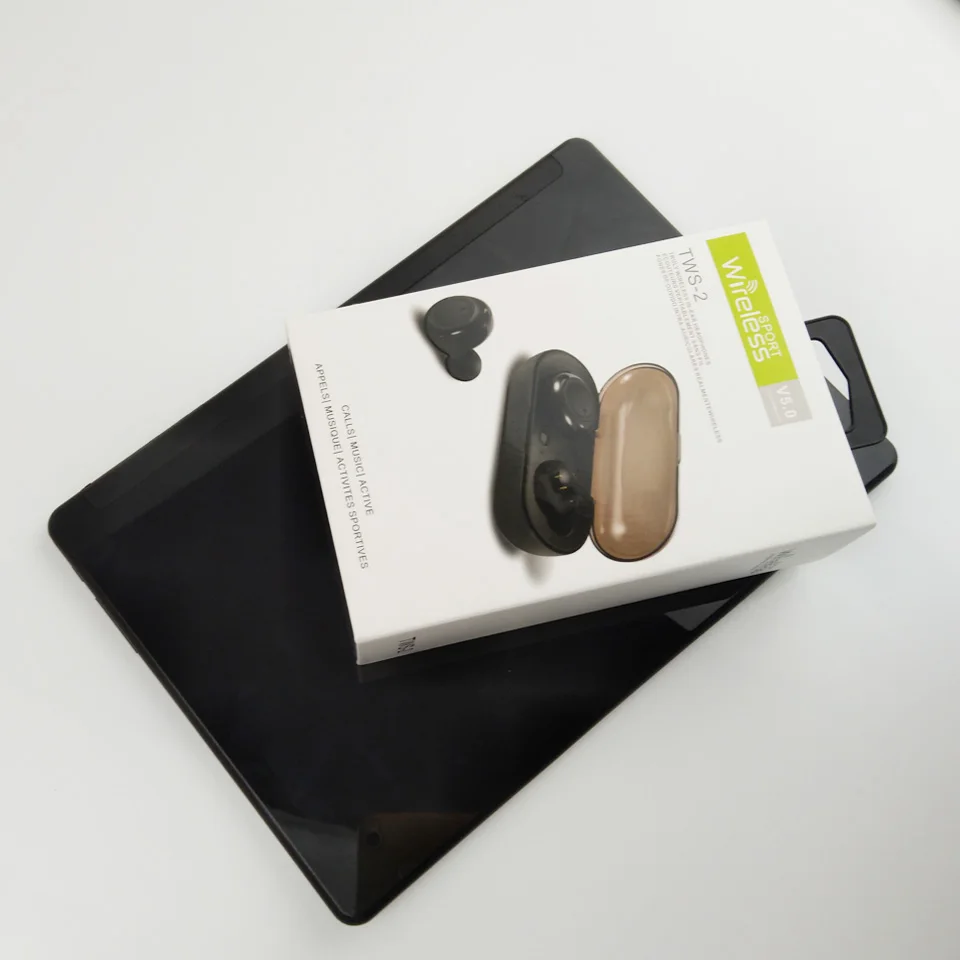 TWS2 беспроводные наушники bluetooth 5 0 спортивные с зарядным устройством чехол
