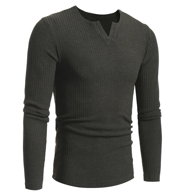 

Men's Knitwear Stylish Long Sleeve V-Neck Stretch Slim Soft Winter Jumpers Mens Pullover Sweater Tops