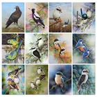 GATYZTORY безрамные фотообои для взрослых детей Птицы Животные картины по номерам DIY подарок для украшения дома