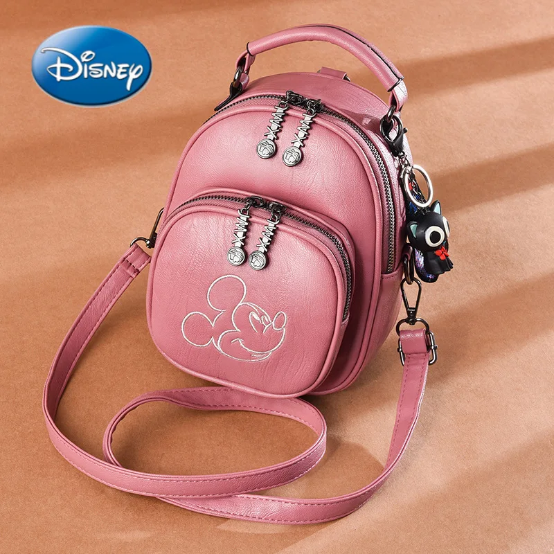 

Disney Mickey Minnie Cartoon Print Woman Shoulder Bag Fashion Girl Backpack Messenger Bag Kawaii School School Bag Pencil Case