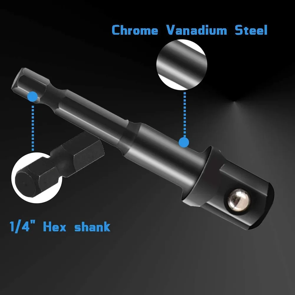 

1/4\\\"3/8\\\"1/2\\\" Socket Adapter Hex Shank Kit Tool 1/4\"3/8\"1/2\"