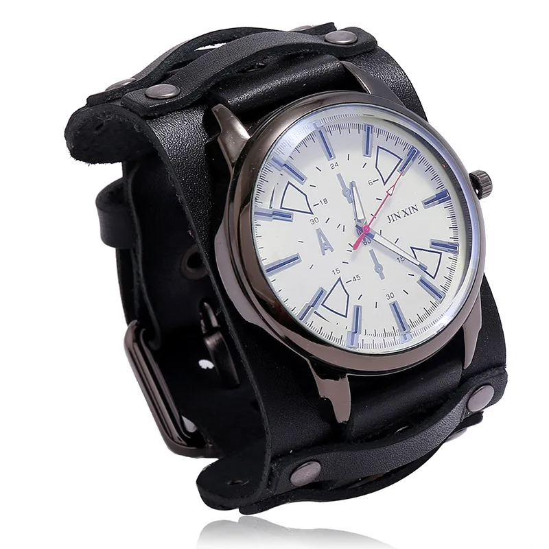New Fashion Mens Watch Quartz Leather Strap Classic Black Wristwatch Military Sport Watch Man Top Brand Luxury Relogio Masculino