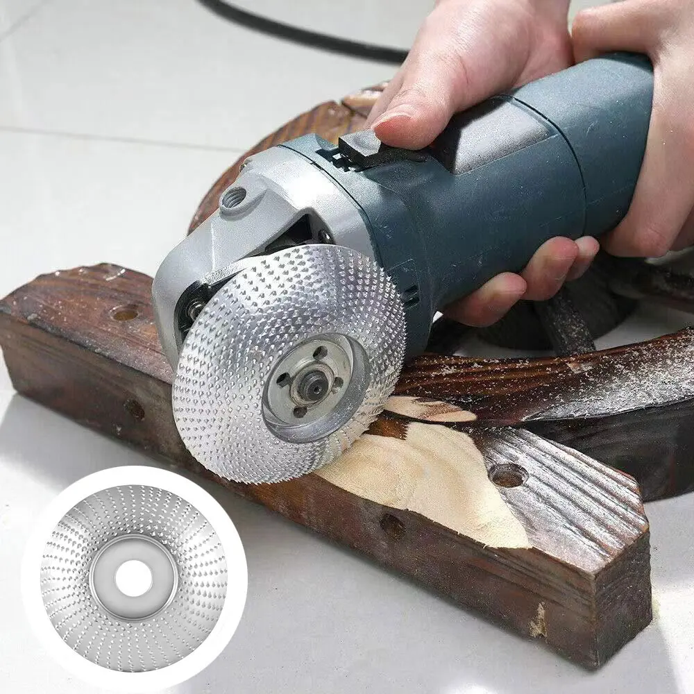 

Wood Grinding Wheel Angle Grinder Disc Carving Sanding Abrasive Tool For Angle Tungsten Carbide Coating Bore Shaping 4inch