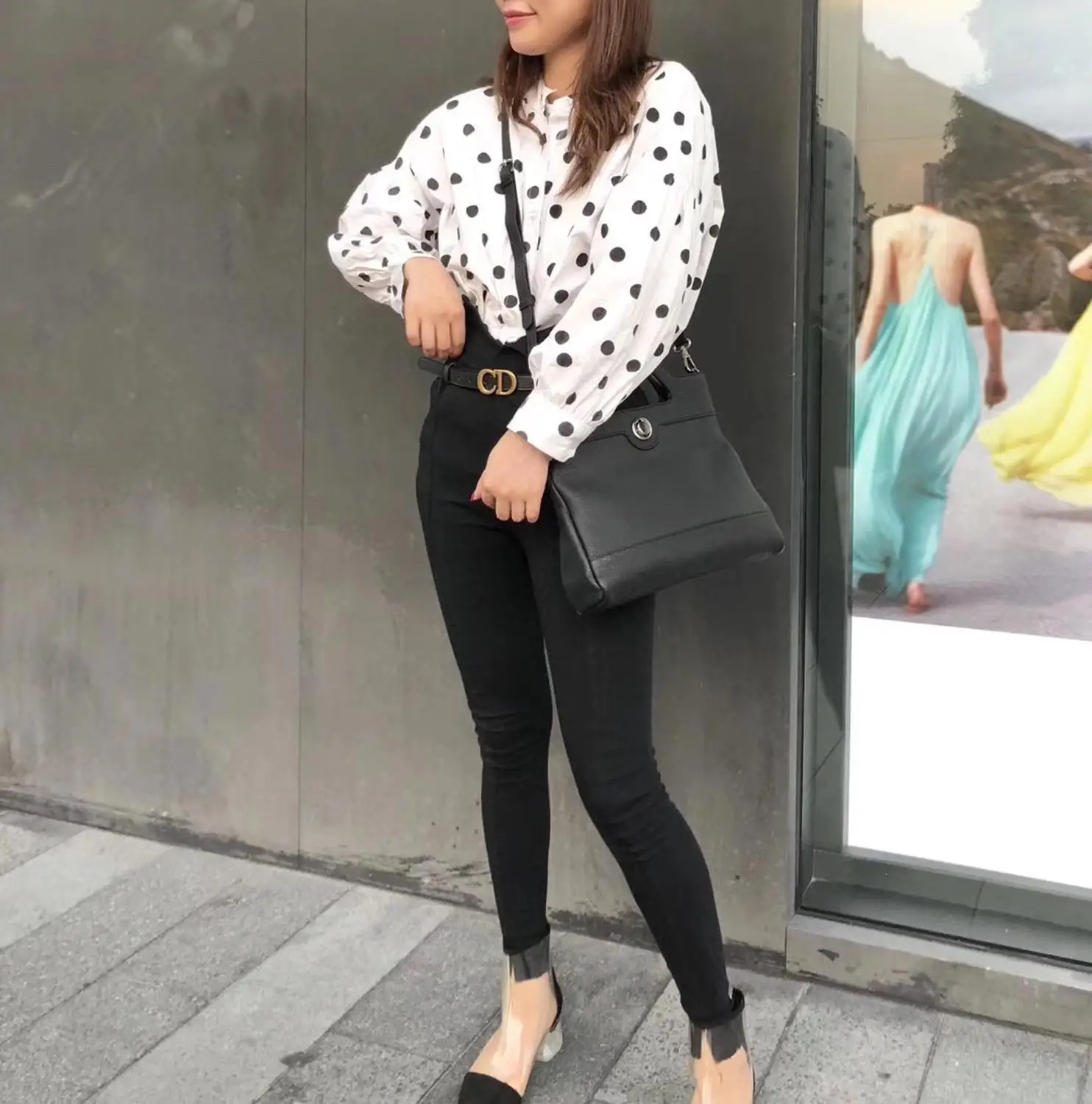 

free shipping 2020 the new style fashion and simple genuine cow leather women handbag one shoulder bag crossbody bag30 cm 6color