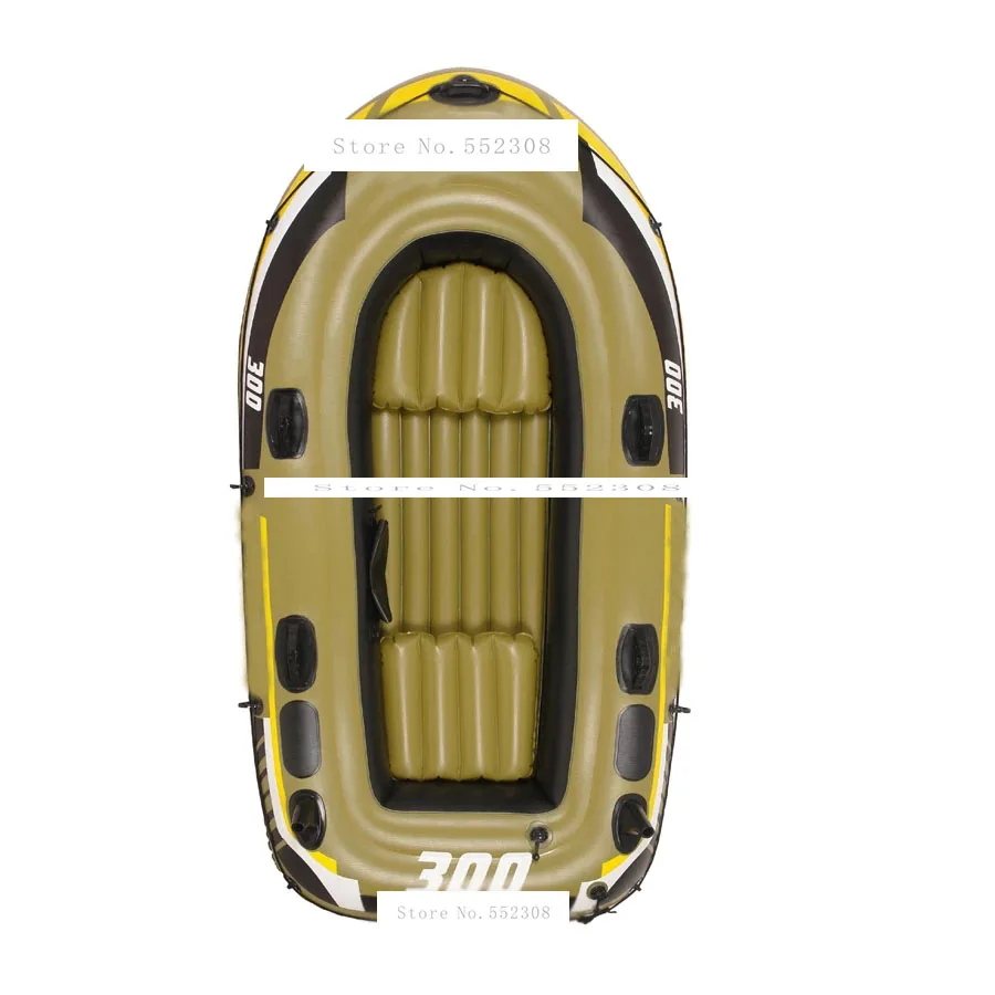 

5 person child inflatable fishing boat PVC boat Rowing Boats carry weight include two seat+a pair of oars+hand pump