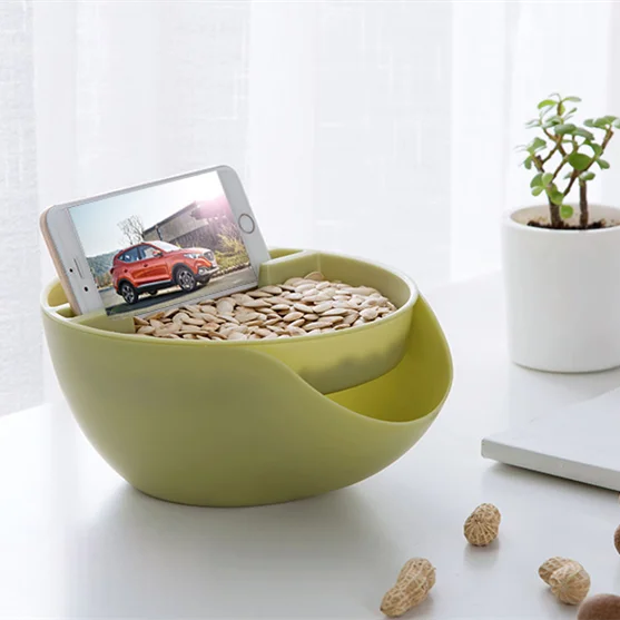 Креативная форма чаша двойная ленивая Дыня гостиная закуски конфетная тарелка