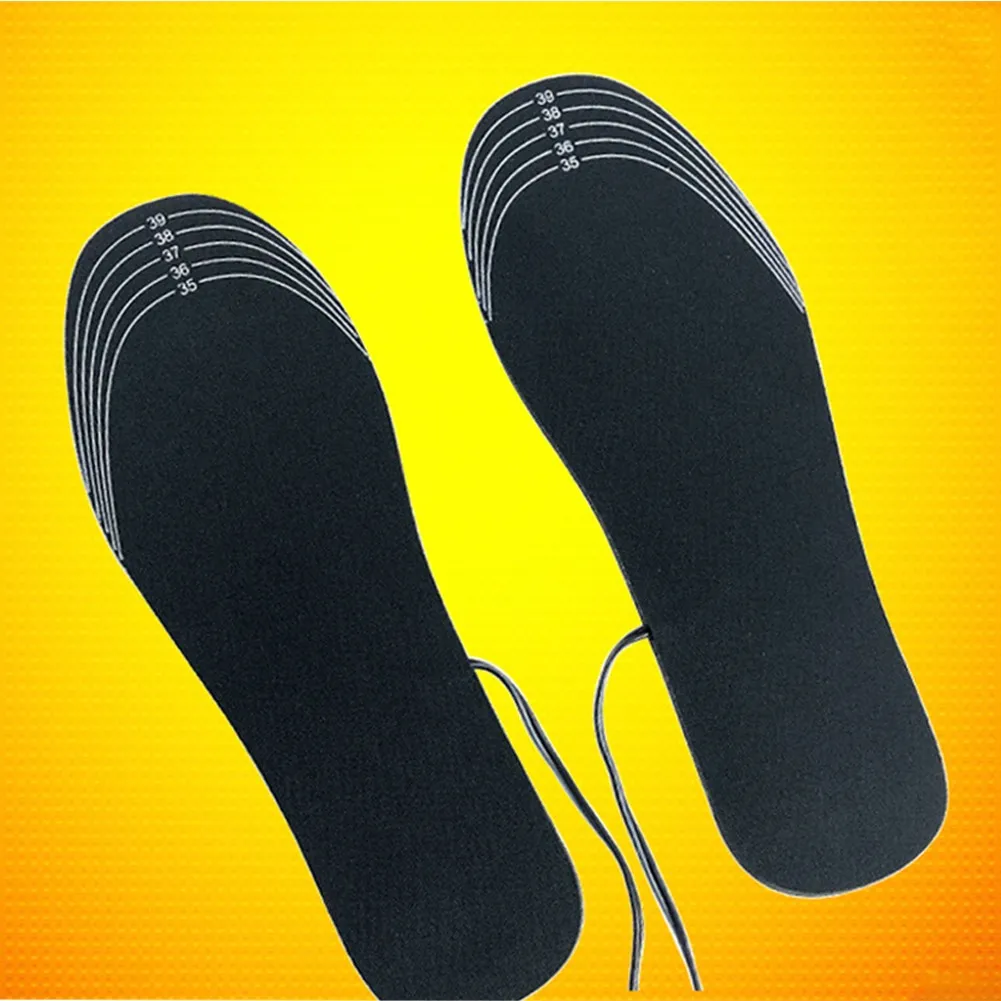 

USB Electric Heated Shoe Insoles Winter Foot Warmer Rechargeable Pads Washable Feet Warm Sock Pad Mat Heating Washable Unisex