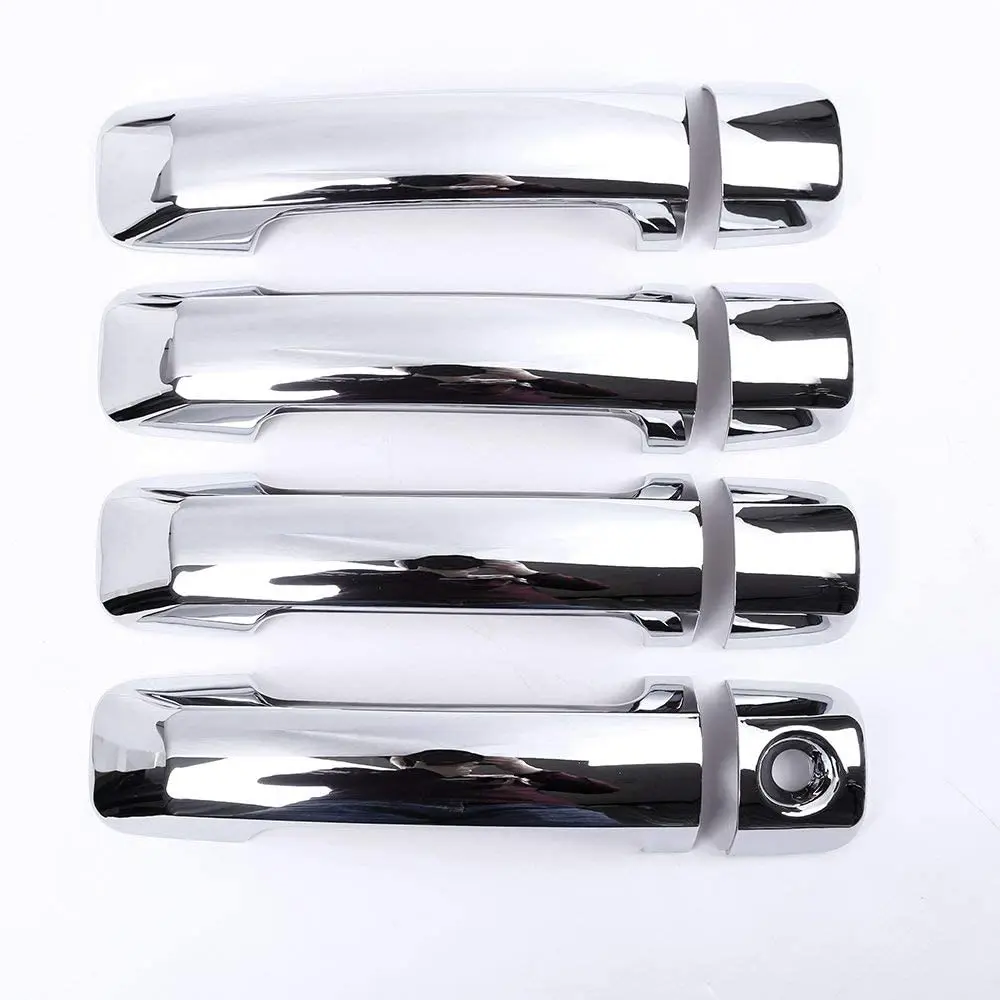 

8pcs/set ABS Polish Chrome Exterior Door Handle Cover Trim for Toyota Tundra 2007-2016 Crew Max 2008-2015