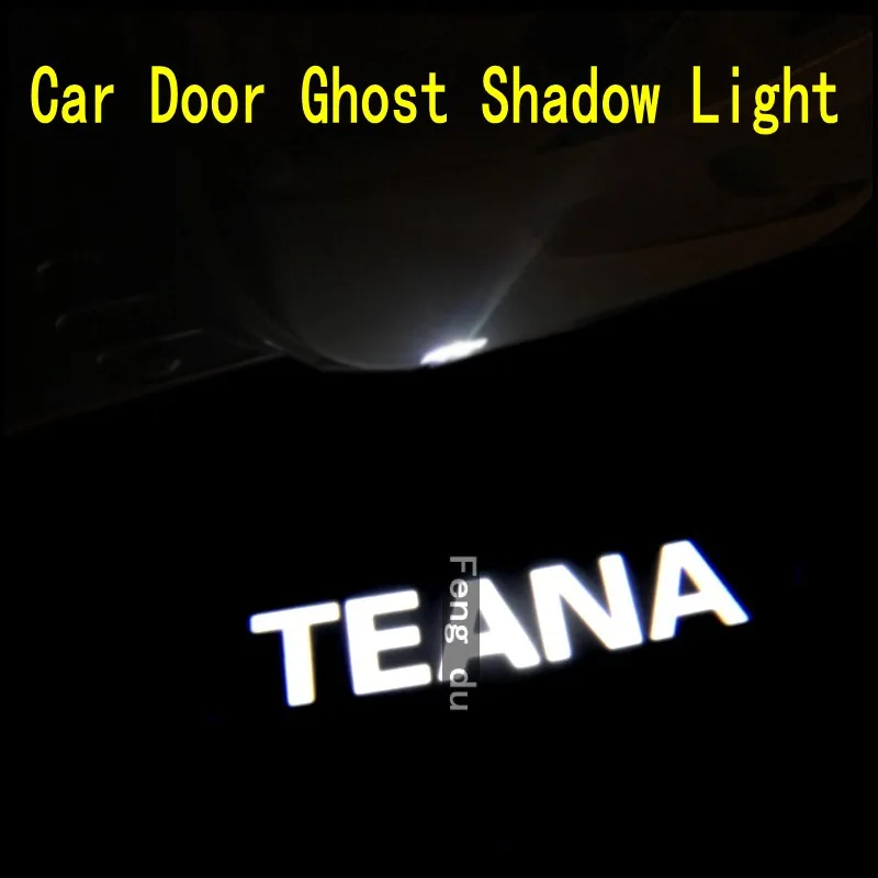 

2pcs For 2003-2021 Teana LED Car Door Light Projector Ghost Shadow Light Welcome Light Warning Light Courtesy Atmosphere Light