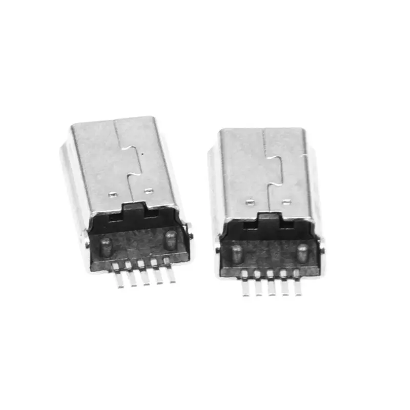 Штекер Mini USB Type B 10 шт. 180 градусов 5-контактный разъем SMD SMT для пайки | Канцтовары