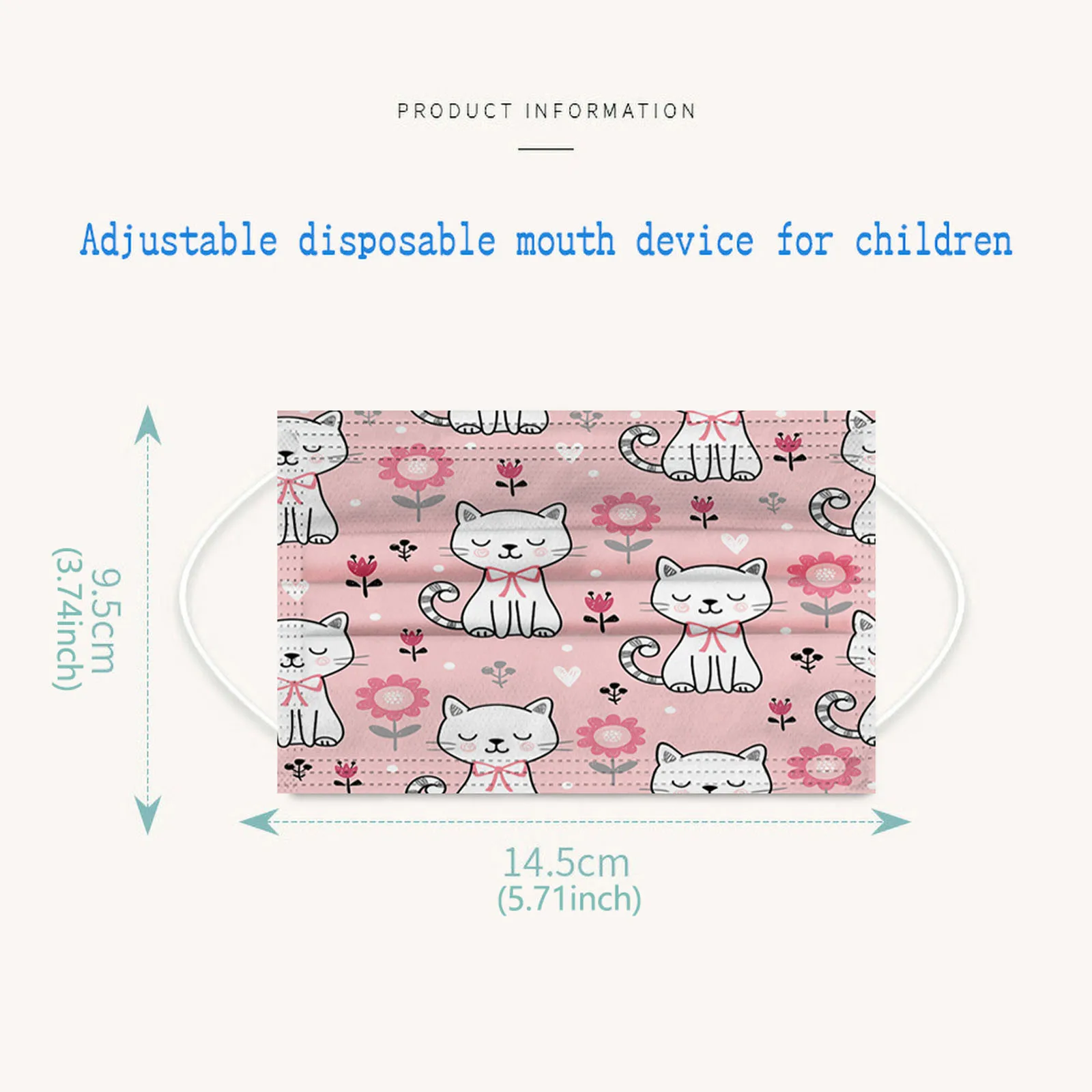 

Children's Christmas Santa Animal Snowman Pattern Printed Facemask Disposable Face Mask Industrial 3 Layer Non-woven Ear Loop