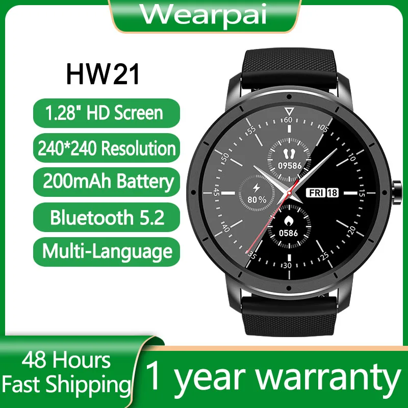 Wearpai HW21 Smart Watch Men Women Sport Metal Heart Rate Sleep Monitor IP68 Waterproof Smartwatch for iOS Android pk Mibro Air