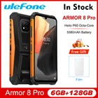 Смартфон глобальная версия Ulefone Armor 8 Pro, Android 11, 6 + 128 ГБ, NFCIP68, 5580 мА  ч