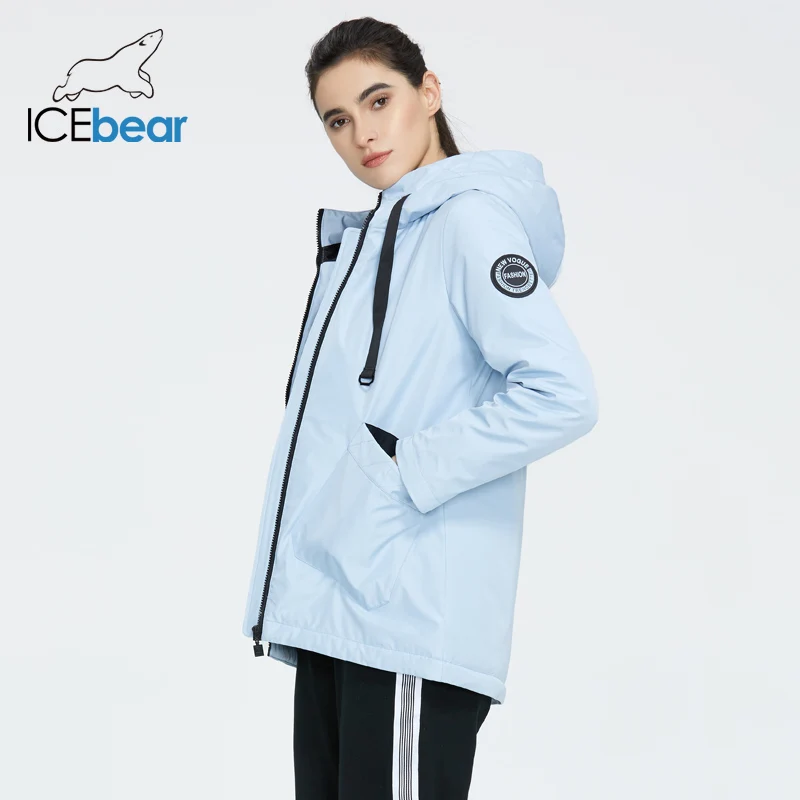 ICEbear 2020 Женская весенняя куртка качественная женская модная одежда с капюшоном