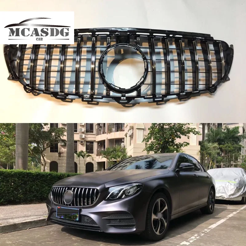 

GT Front Grille Fit for Mercedes-Benz W213 E250 E300 E400 16-19 With Camera