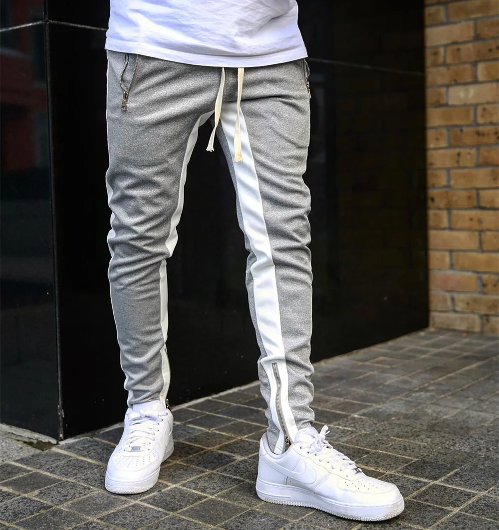 Повседневные облегающие брюки джоггеры спортивные брюки мужские модные брюки мужские фитнес тренировки спортивные брюки уличная одежда узкие брюки