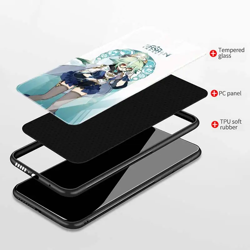 

Hot Game Genshin Impact Phone Case for Samsung Galaxy S20 FE Plus S21 Ultra S10 Lite S8 S9 Plus Glass Shell Cover Funda
