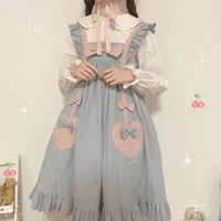 new arrival cute gothic lolita dress harajuku street fashion cross cosplay female bow dress japanese soft sister style dress