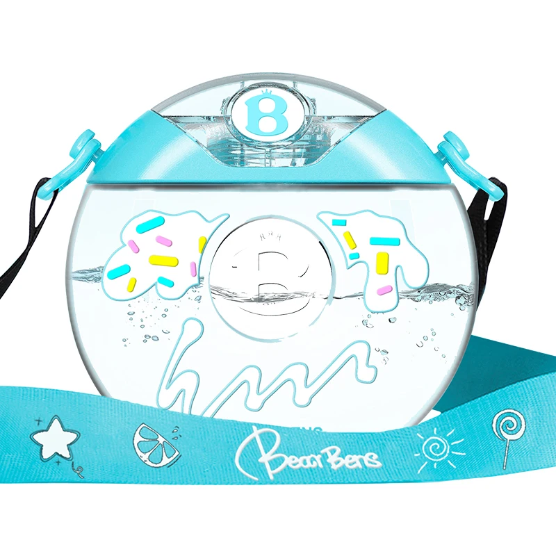 Детская кружка-пончик с соломинкой 380 мл | Мать и ребенок