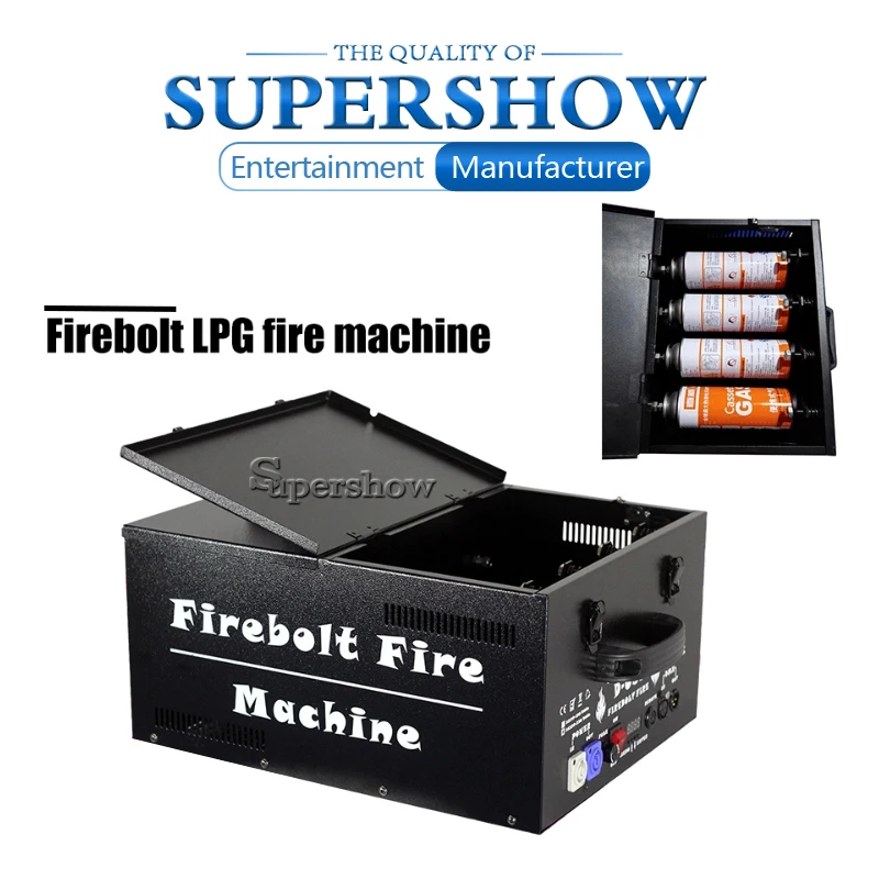 Высокая мощность 250 Вт пожарного масла DMX512 firebolt 1 ~ 4 метра Спрей высота пожарная