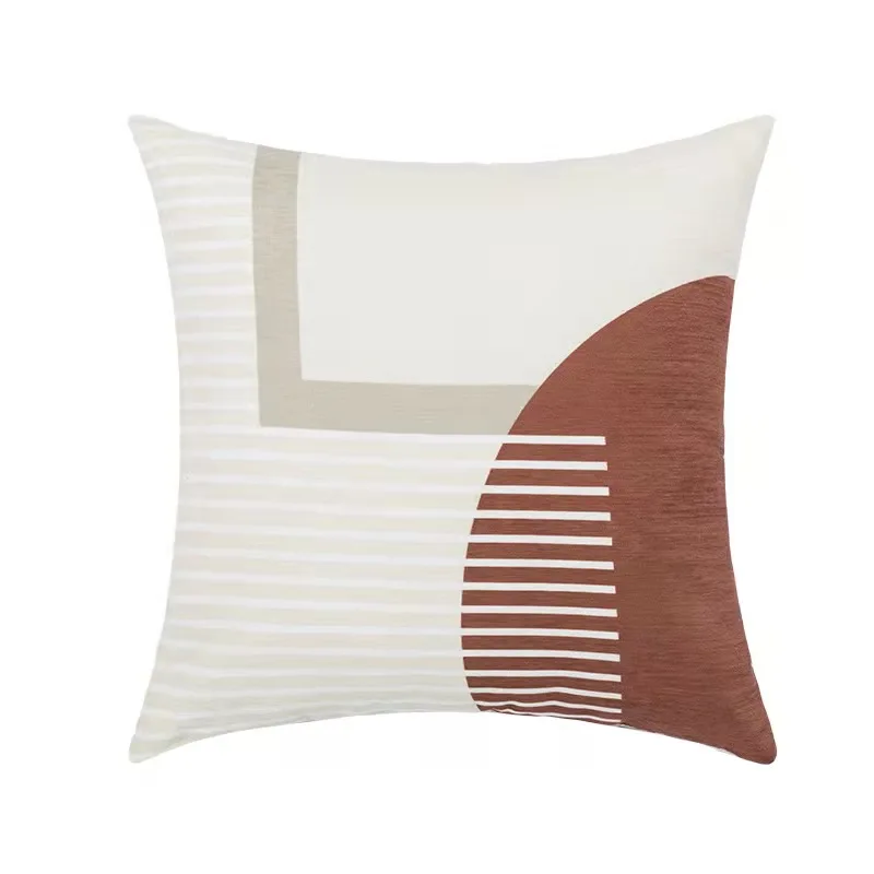 Мягкая Наволочка из синели Современная наволочка с геометрическим рисунком для