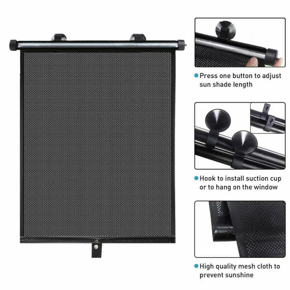 2pcs car side window visor shade mesh shield sunshade visor net mosquito repellent uv protection anti mosquito window covers free global shipping