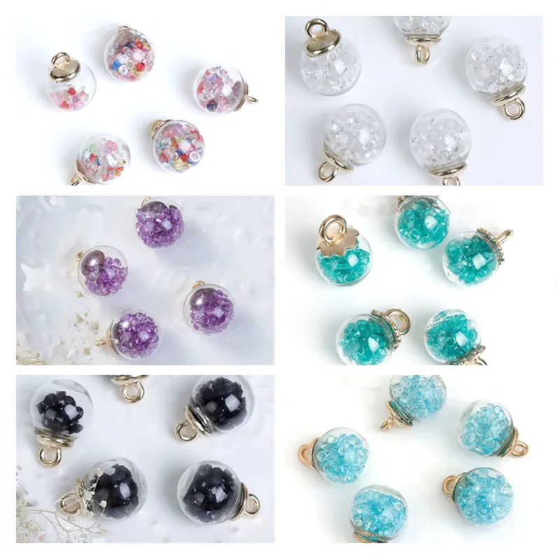 8 сезонов прозрачные стеклянные глобус бутылка подвески золотого цвета