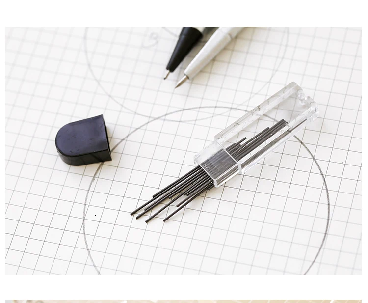 JIANWU простой сплошной прозрачный цвет карандаш компасы наборы линейки инструменты для рисования обучения школы Канцтовары офисные принадлежности