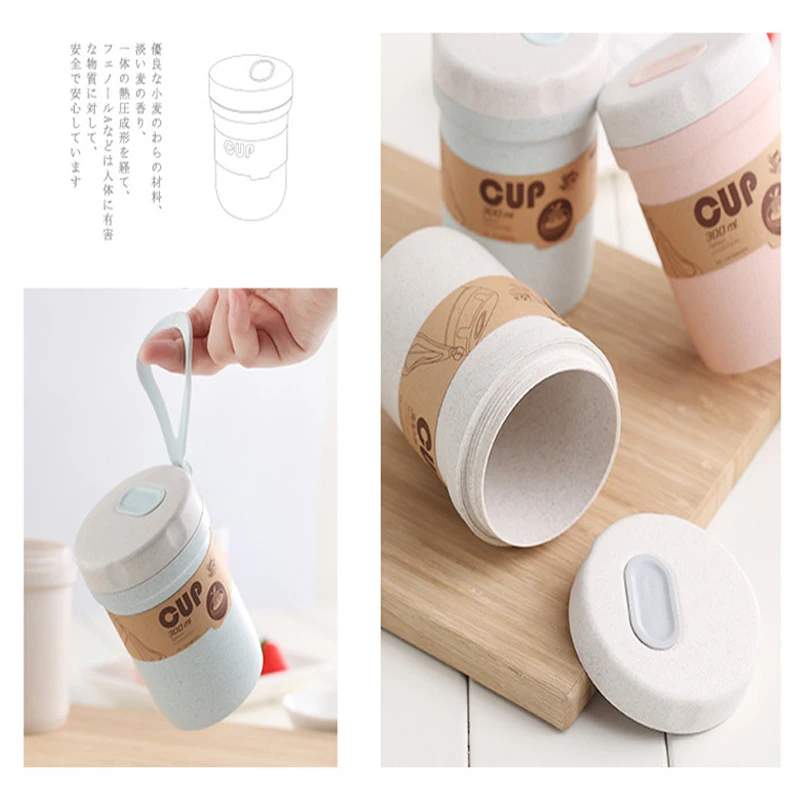 Портативный студенческий Ланч бокс из пшеничной соломы Bento уплотнение для супа с