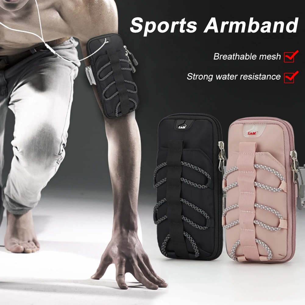 

Спортивная сумка на руку, спортивный рюкзак для бега, рюкзак на руку, водонепроницаемая сумка, светоотражающая веревка, регулируемая сумка ...