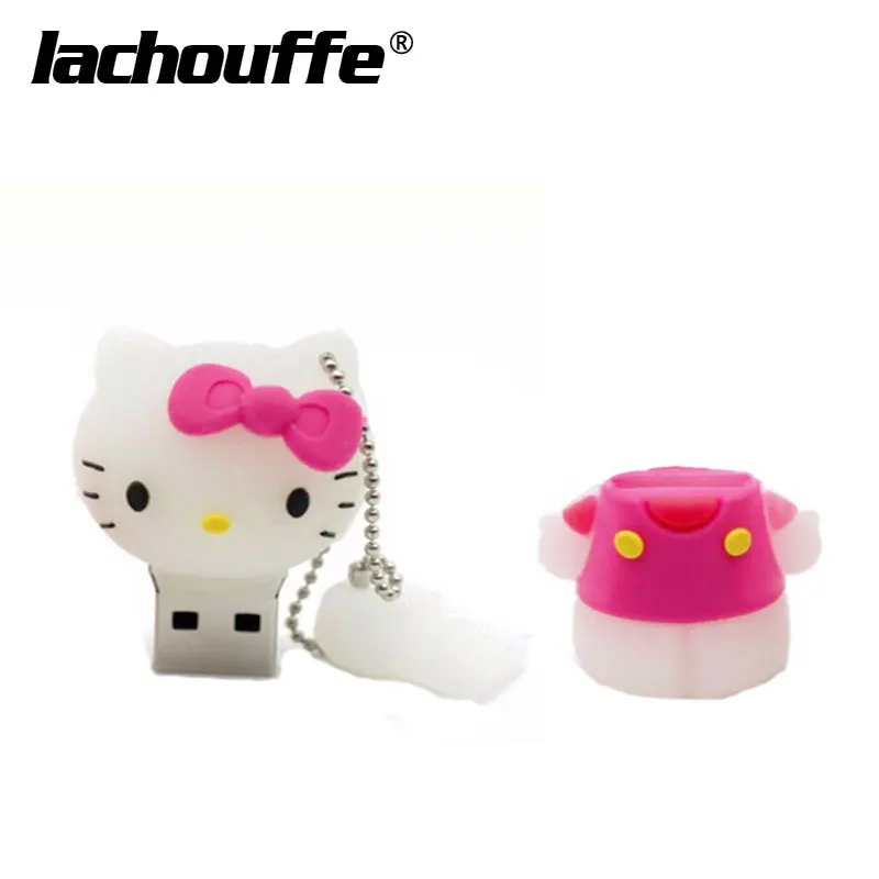 Прекрасный флеш-накопитель hello kitty, самый дешевый, 64 ГБ, 32 ГБ, Usb флеш-накопитель, милый флеш-накопитель, 4 ГБ, 8 ГБ, 16 ГБ, флэш-карты памяти, мультипликационный U диск