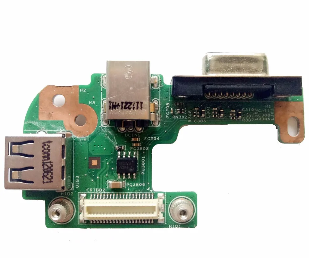 Новый DC Разъем питания Порт VGA USB 2 0 IO доска для Dell Inspiron 15R N5110 PFYC8 CRT 48.4if05021