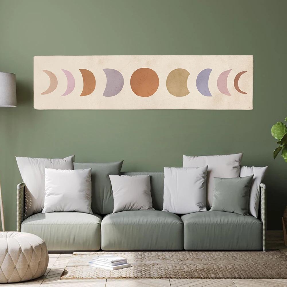 Abstract Art Moon Phase Tapestry Cute Wall Hanging for Bedroom Living Room Decor | Дом и сад