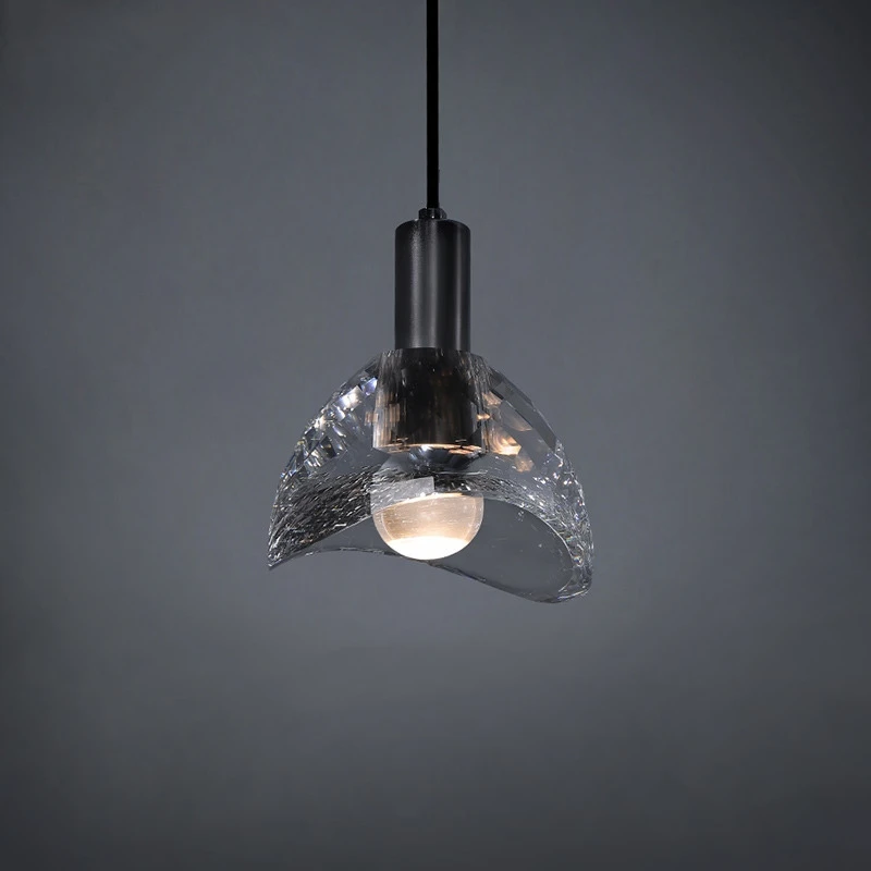 Современный Медный Подвесной светильник с кристаллами Креативный светодиодный