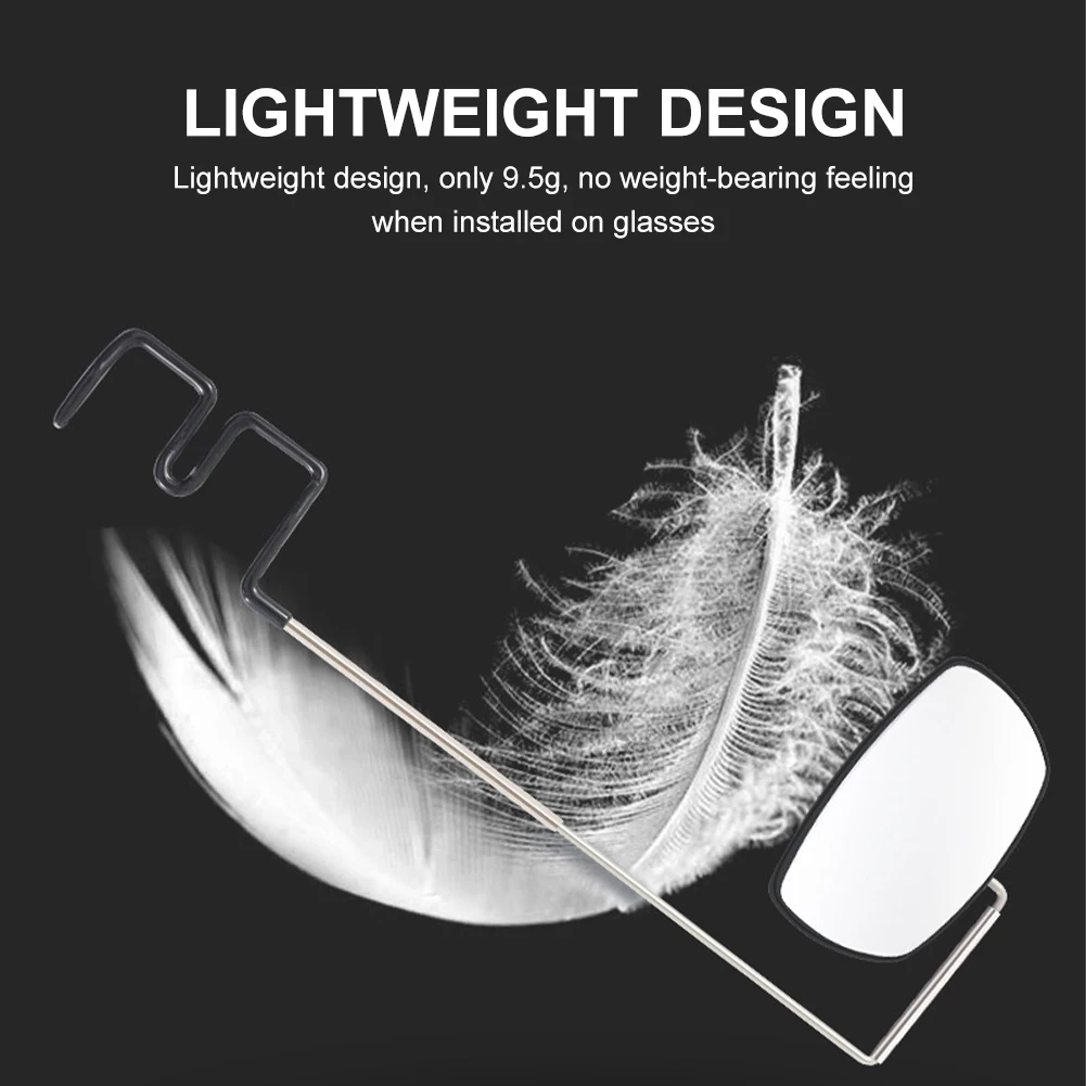 

Bike Glasses Mirror 360 Degree Adjustable Sunglass Rear View Mirror Lightweight Wide Angle Eyeglass Mirror Cycling Accessories