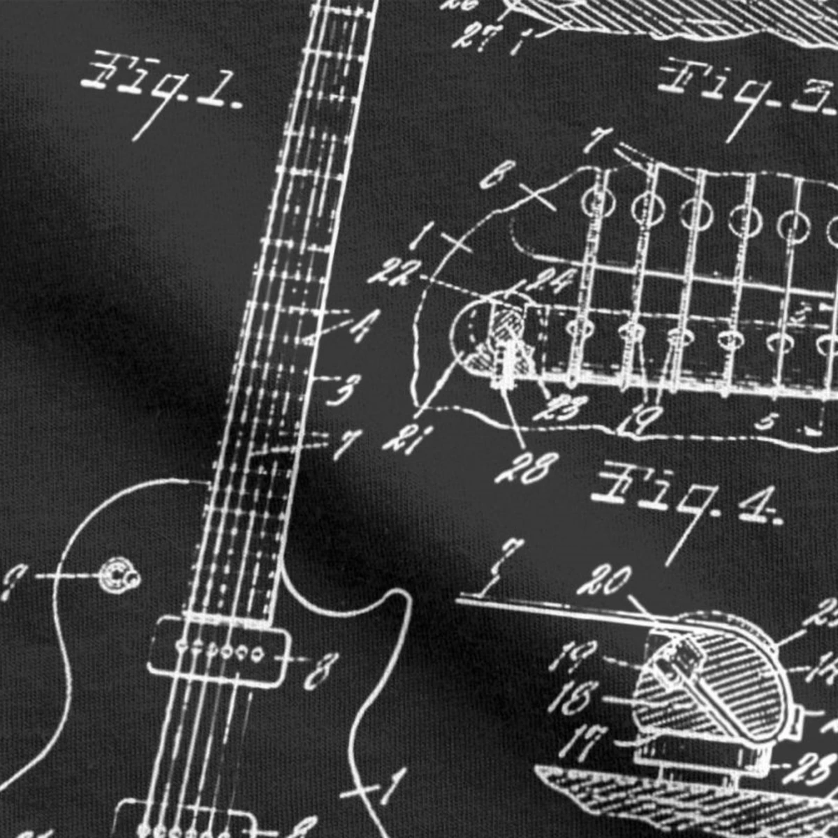 patent akustische elektrische gitarre struktur musik t shirts männer premium baumwolle vintage tops t shirts jugend kunst singular t shirts free