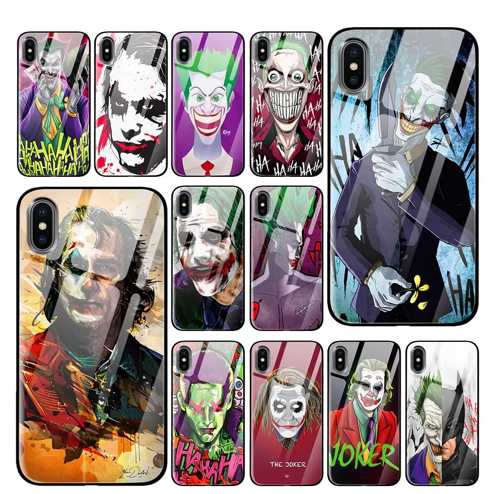 Чехол Joker the dark knight из закаленного стекла для samsung Galaxy S10 S8 S9 Plus Note 8 9|Чехлы-накладки|