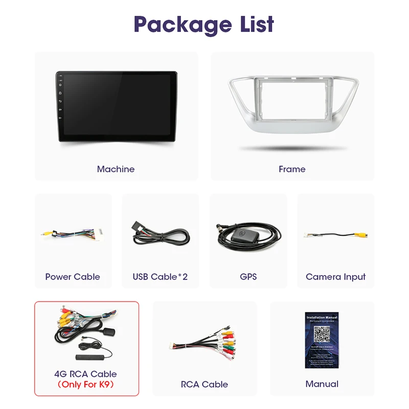 

2 Din Android 10.0 Car Player Stereo audio Radio for Hyundai Solaris 2017 2018 Multimedia Video Touch Screen 4G Wifi Speaker MP5