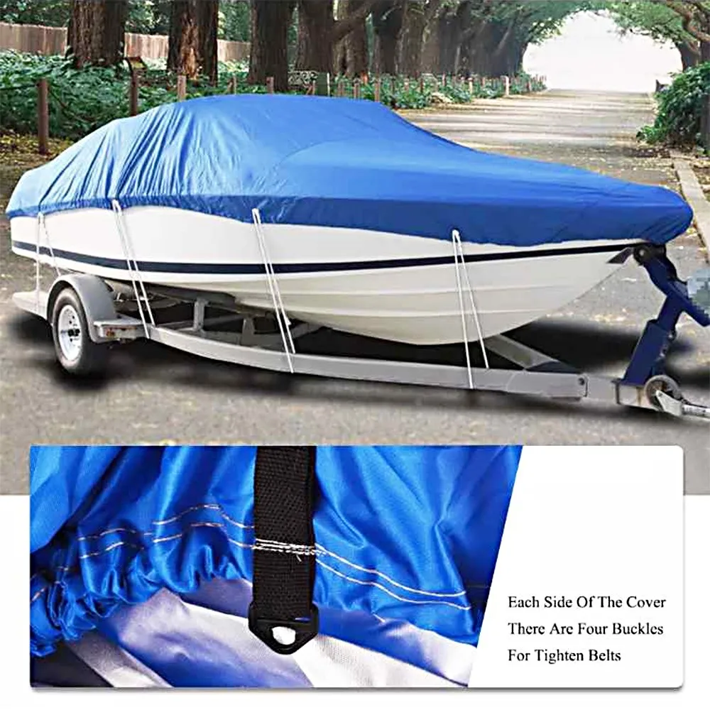 

Heavy Duty Waterproof Boat Cover V-Hull Fishing Ski Bass 11ft-22ft Oxford Boat Cover Cover 17-19FT 17-19FT Waterproof