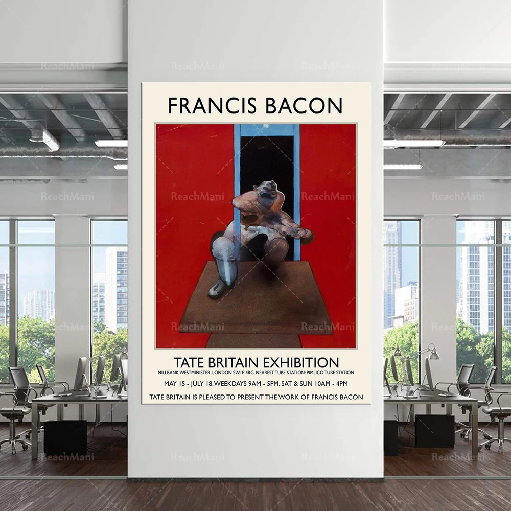 

Francis Bacon Exhibition Poster - Gallery Quality - Wall Art Decor - Multiple Sizes Available