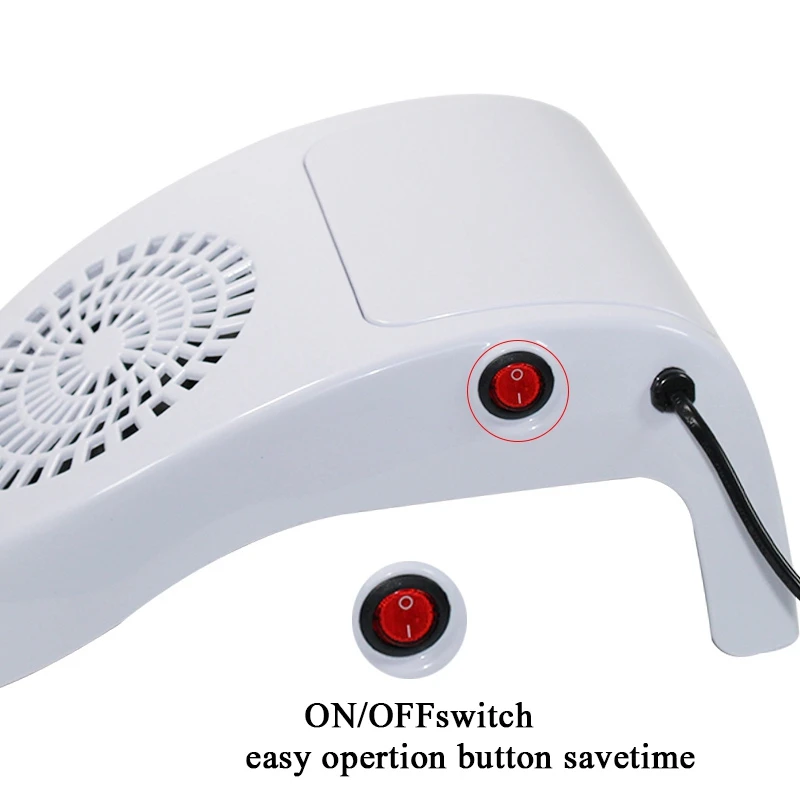 

Nail Dust Suction Dust Collector Fan Vacuum Cleaner Manicure Machine Tools Dust Collecting Bag Nail Art Tools EU Plug