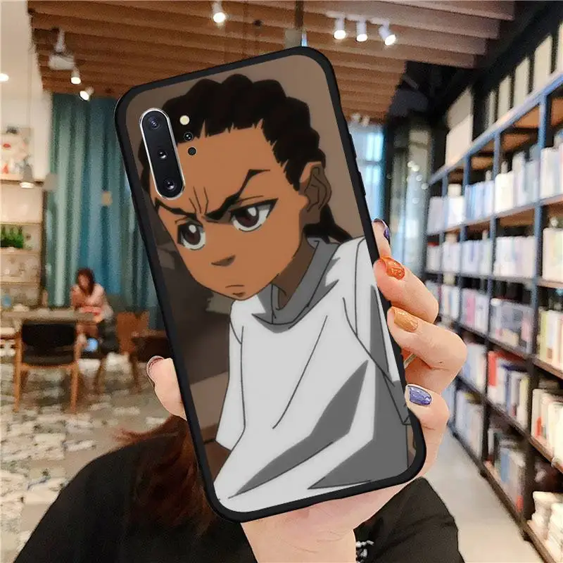 

Huey Freeman Boondocks Phone Case For Samsung A50 A51 A71 A20E A20S S10 S20 S21 S30 Plus ultra 5G M11 funda cover
