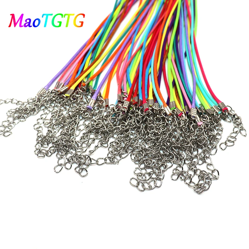 Цветной кожаный шнур 10 шт./лот 1 5 мм регулируемый плетеный разноцветный Ювелирная