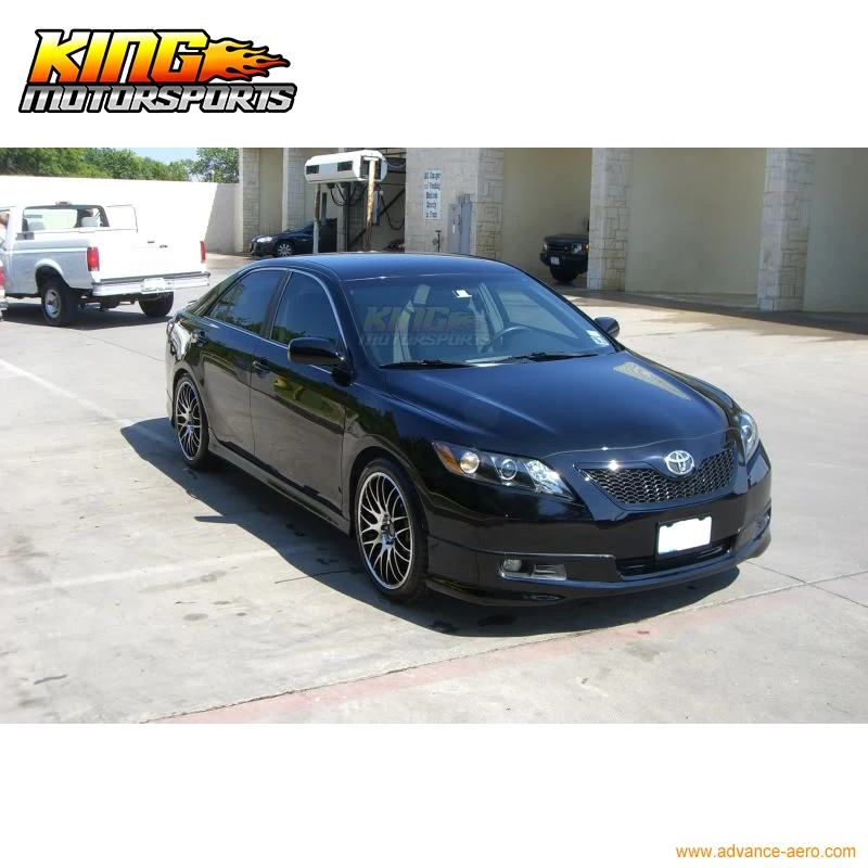 Подходит для 2007-2009 Toyota Camry OE завод SE стиль передний бампер спойлер Неокрашенный PU