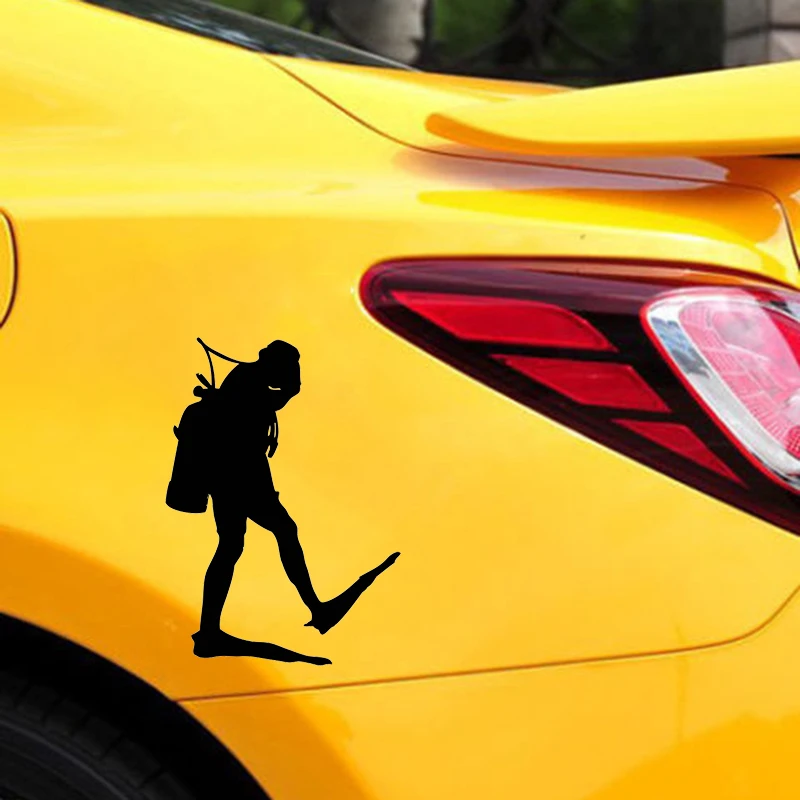 10*13 9 см Индивидуальные виниловые наклейки на бампер для дайвинга