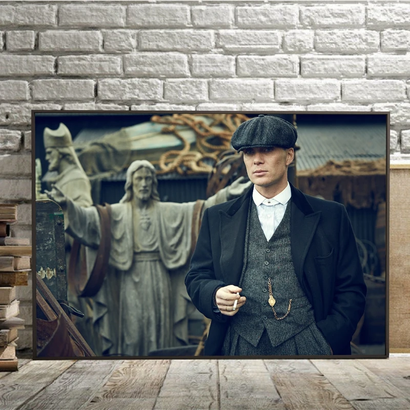 Posters and Prints Peaky Blinders Cillian Murphy TV Show Poster Wall Art Canvas Painting Picture for Living Room Home Decor | Дом и сад